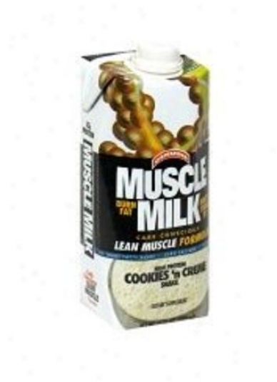Cytosport's Muscle Milk Rtd Cookies & Cream Milk 12/17oz