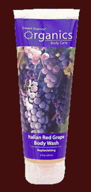 Desert Essennce's Body Wash Organic Italian Red Grape 8oz