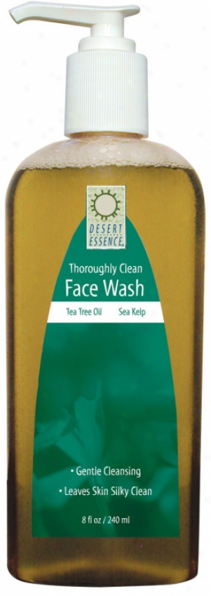 Desert Essence's Face Wash Thoroughly Clena Sea  Kelp 8oz