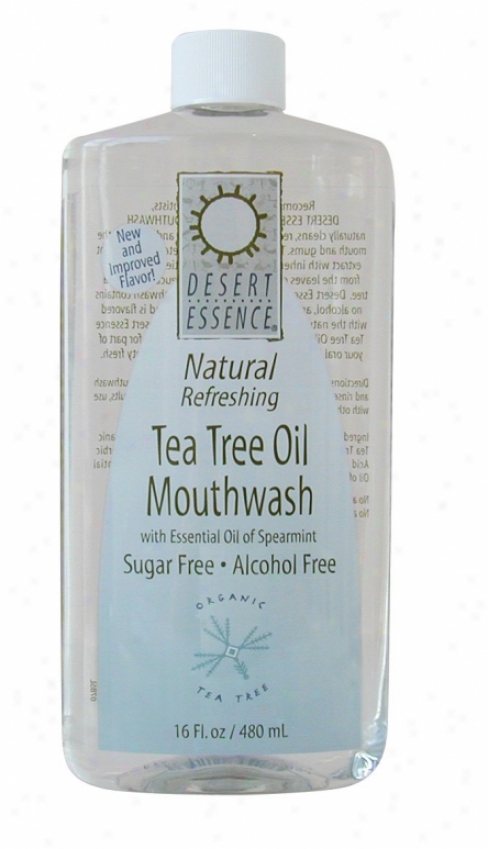 Desert Essence's Tea Tree Oil Mouthwash 16oz