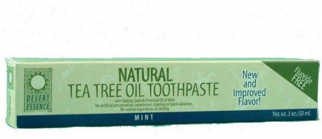 Desert Essene's Tea Tree Toothpaste W/ Mint 7oz 40%off