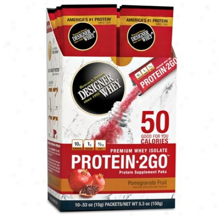 Designer Protein's Protein-2go Whey Protein Pomegranate Fruit 10pkts