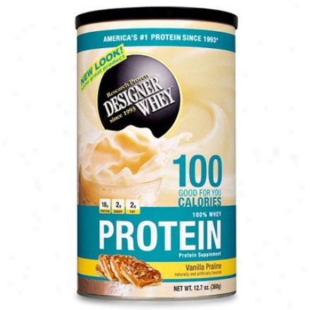 Designer Protein's Whey Protein Vanillla Praline Powder 12.7oz