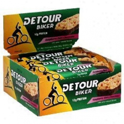 Detour's Biker Bar Raspberry Dark Chocolate 50gm 12/box