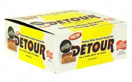 Detour's Original White Chocolate Peanut Butter Protein Bars 43gm 15/box