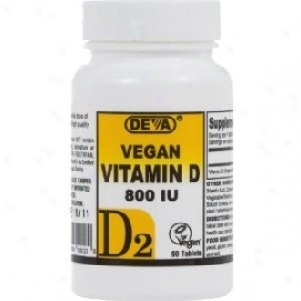 Deva's Vegan Vitamin D 800iu 90tabs