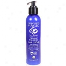 Dr. Bronner's Organic Fair Trade Hair Cream, Peppermint 6oz