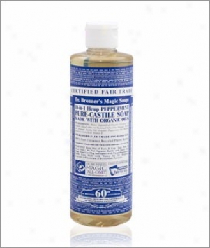 Dr. Bronner's Peppermint Pure Castile Liqiid Soap 16oz