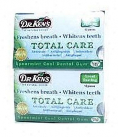 Dr. Ken's Oral Care Cinnamon Fresh Dental Gum 12pcs