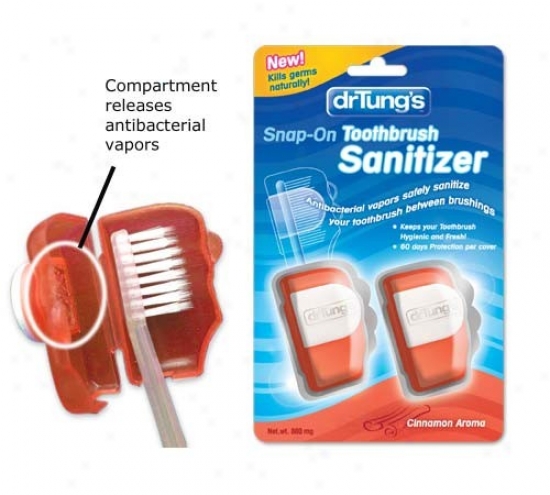 Dr. Tung'x Snap-on Toothbrusb Sanitizer 2pack