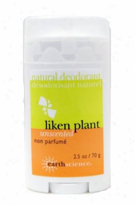 Earth Science's Lichen Natural Deodorant Unscented 2.5oz