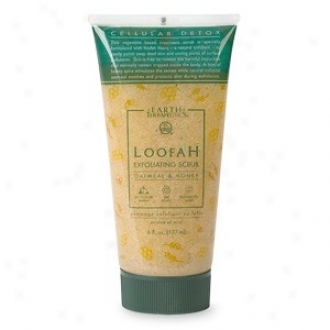 Earth Therapeutics Loofah Exfoliating Scrub (oatmeal And Honey) 6 Oz