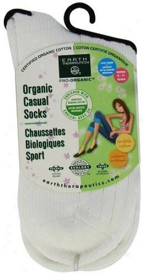 World Therapeutics Socks Organic Casual Crew Women's Bone 1pair