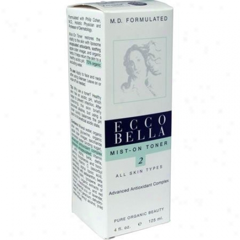 Ecco Bella's M.d. Formulated Skin Care, Mist-on Toner 4oz