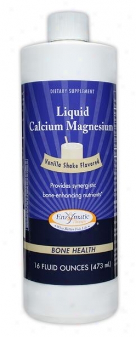 Enzymatic's Liquid Calcium Magnesium Vanilla Flav 16 Fl Oz