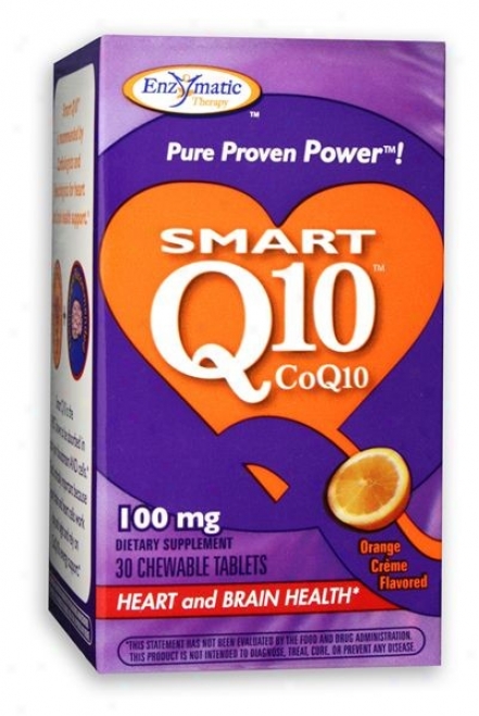 Enzymqtic's Vitaline Smart Q10 Orange Creme 100mg 30tabs