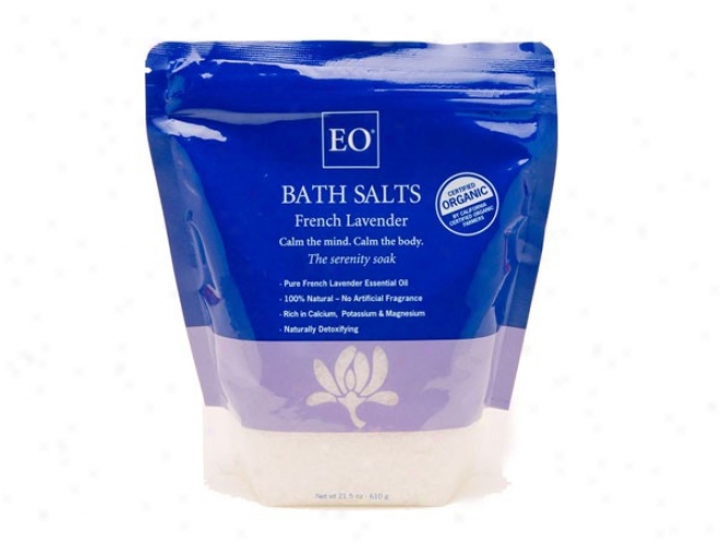 Eo's Bath Salts French Lavender Soothing & Relaxing Bag 21.5oz