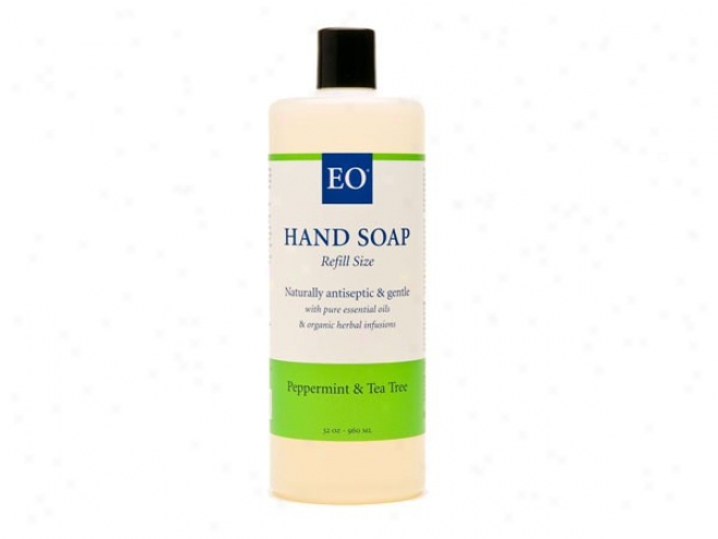 Eo's Liquid Hand Soap Refill Peppermint & Tea Tree 32oz