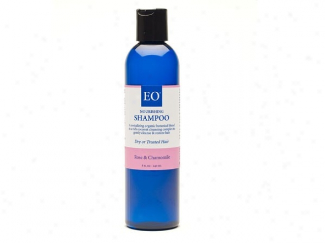 Eo's Shampoo Rose & Chamomile Gentle & Moisturizing Nrml-dry Hair 8oz