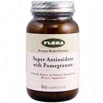 Flora's Super Antioxidant W /Pomegranante 60caps