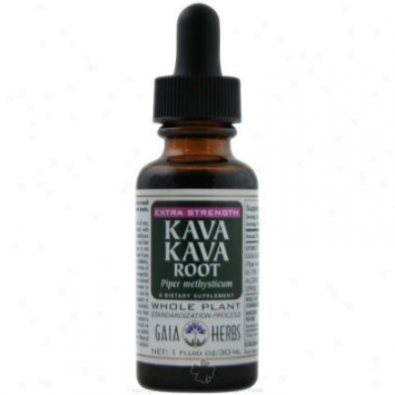 Gaia Herb's Kava Kava Root Extra Strength 1oz