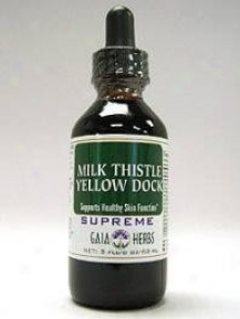 Gaia Herb's Milk Tihstle-yellow Dock Supreme 4oz