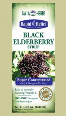 Gaia's Black Elderberry Syrup 5.4 Fl Oz