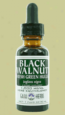 Gaia's Black Walnut Green Hulls 1oz