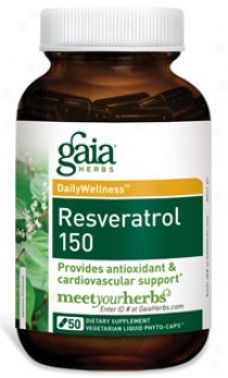 Gaia's Resveratrol 150 50vcaps