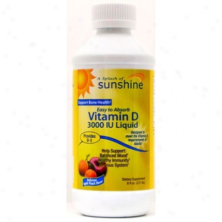 Garden Greens Windmill Health Sunshine Vitamin D Apple Peach 3000iu 8 Fl Oz