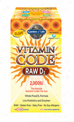 Garden Of Life's Vitamin Cod3 Raw D3 2000iu 60caps