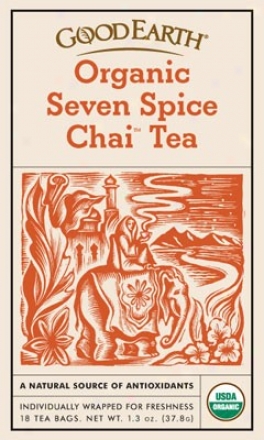 Good Earth's Tea Organic Seven Spice Chai  18bags