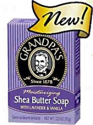 Grandpa's Soap Shea Butter W/ Lavevder & Vanilla 3.25oz