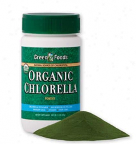Green Foods Organic Chlorella Powdrr 2.1oz
