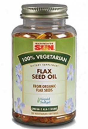 Health From The Sun's 100% Vegetarian Flax Seed Oil 90vsg