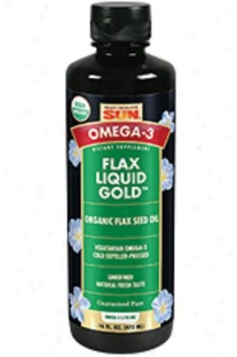 Health From The Sun's Flax Liquid Gold Organic 16oz