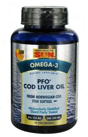 Health From The Sun's Health From The Sea Pfo Pure Cod Liver Oil 90vsg