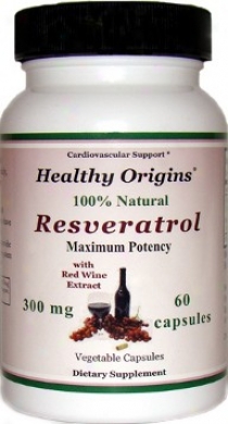 Healthy Origin's Resveratroo Max Pot 300mg 60vcaps