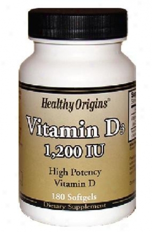 Healthy Origin's Vitamin D3 1200iu 180sg