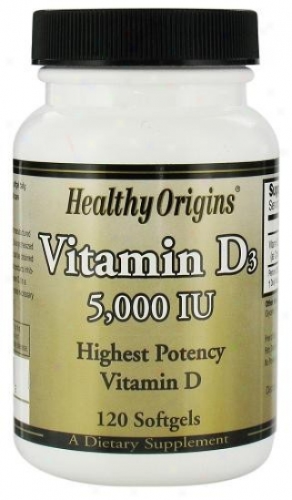 Healthy Origin's Vitamin D3 5000iu 120sg