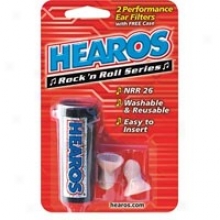 Hearos Rock N' Roll Ear Filters With Case 2 Piece