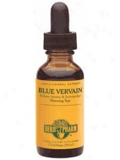 Herb Pharm's Blue Vervain/verbena Hastata & Lasiostachys 8 Oz