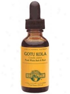 Herb Pharm's Gotu Kola/centella Asiatica A-f Glycerite 1 Oz