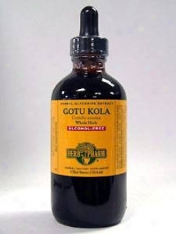 Herb Pharm's Gotu Kola/centekla Asiatica A-f Glyceite 4 Oz