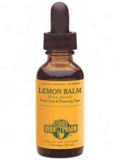 Herb Pharm's Lemon Baom/meliasa Officinalis 1 Oz