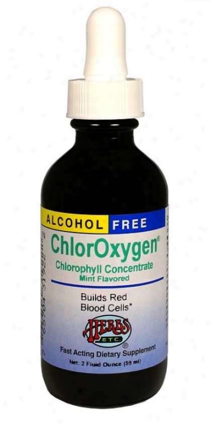 Herbs Etc Alcohol Free Chloroxygen Chlorophyll Concentrate Mint 2o