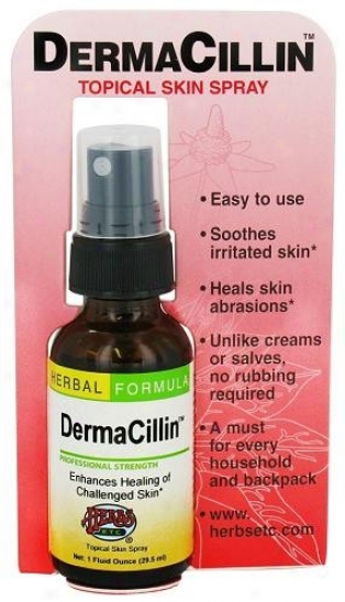 Herbs Etc Dermacillin Topical Peel Spray 1oz