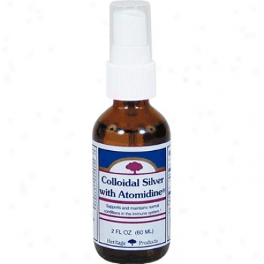 Heritage Prdoucts Colloidal Silver W/ Atomidine Spray 2oz