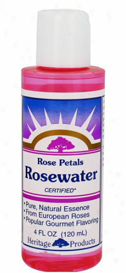 Heritag eProducts Flower Water Rose Petals Rosewater 4oz