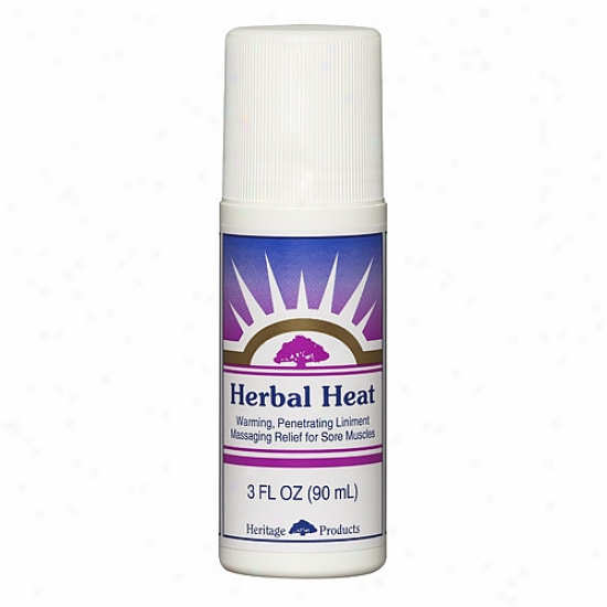 Inheritance Products Hergal Heat Roll--on Muscle Salve 3oz